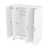 4 Door Wardrobe With 1 Drawer - White - Image 5