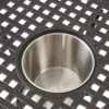 3 Piece Outdoor Aluminium Cast Bistro Set With Ice Bucket - Copper - Image 11