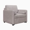 3 In 1 Convertible Sleeper Chair With Adjustable Backrest, Lounger Chair Turns Into Bed, Single Bed For Living Room, Linen - Tan - Image 9