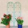 4 Pack Metal Garden Trellis Rustproof Trellis For Climbing Plants Outdoor Flower Support - Green - Image 2