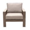 Club Chair, Wood Grained - Light Brown - Image 3