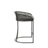 Coastal Design Woven Counter Stool - Dark Gray - Image 6