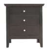 3 Drawer Nightstand - Black - Image 2