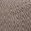 Amuleto - Hand Loomed Cotton Pouf - Dark Gray / Brown - Image 4