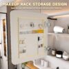 Aluminium Medicine Cabinet Mirror With 3 Colors LED Light And Defogging Function - White - Image 6