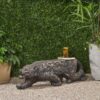 Leopard Lightweight Concrete Bench - Copper - Image 3