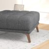 Addison - Square Upholstered Ottoman - Dark Gray - Image 7