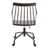 Preston - Farmhouse Adjustable Office Chair - Black / Walnut - Image 4