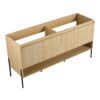 Modern Freestanding Bathroom Vanity With 4 Soft Close Cabinet Doors - Oak - Image 8