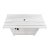 Propane / Natural Gas Outdoor, Fire Pit Table With Lid - White - Image 2