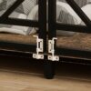 Wooden Dog Crate Furniture With Divider And Storage Drawers For Large Dogs - Rustic Brown - Image 13