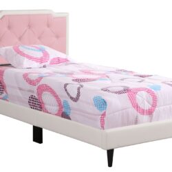 Deb - Twin Bed - White And Pink