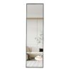 Aluminum Frame Minimalist Mirror, Bathroom Bedroom Wall Mirror, Elevating Contemporary Interiors, Can Be Wall Mounted Or Opened As A Standing Mirror - Black - Image 15