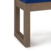 Milltown - Footstool Small Ottoman Bench - Blue - Image 3