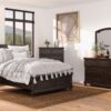 King Storage Bed Stylish - Cherry - Image 5