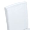 (Set of 4) Backrest Chairs With Silver Metal Legs The Perfect Combination, Suitable For Minimalist And Modern Home Styles - White / Silver - Image 18