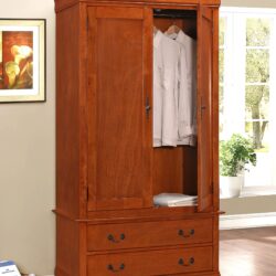 Elegant Armoire For Timeless Storage - Oak