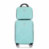 2 Piece Luggage Sets Lightweight Suitcase, Spinner Wheels, (20/14) - Light Blue - Image 5