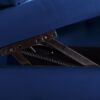 Chaise Lounge Indoor, Velvet Lounge Chair For Bedroom With Storage & Pillow, Modern Upholstered Rolled Arm Chase Lounge For Sleeping With Nailhead Trim For Living Room Bedroom Office - Navy Blue - Image 11