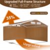 Heavy Duty Metal Storage Shed With Windows And Lockable Door Weatherproof Outdoor Garden Shed - Brown - Image 10