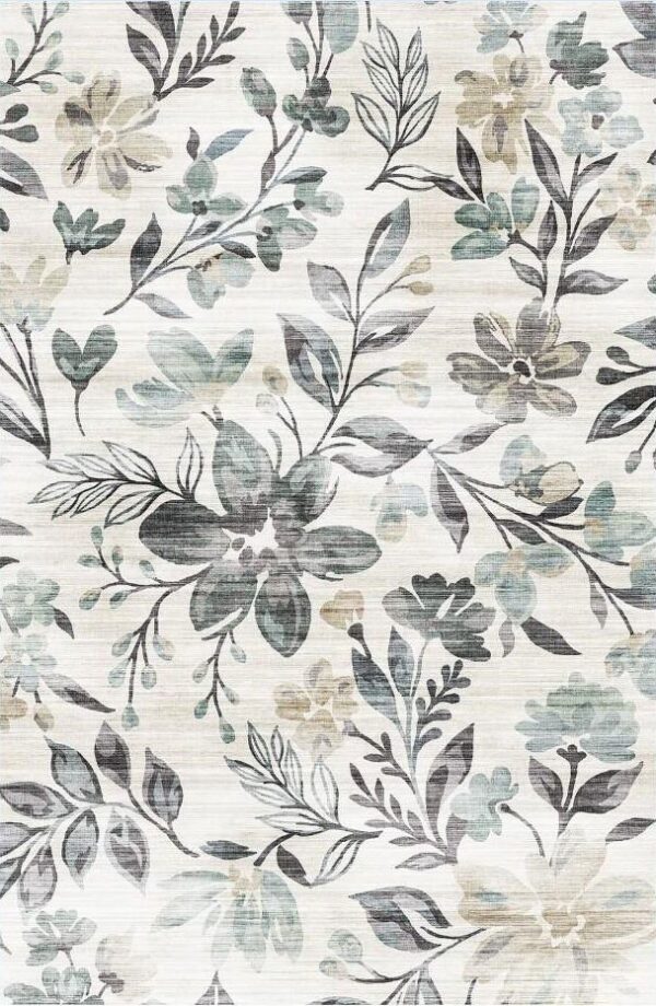 Fenix - Accent Rug, Elegant Design - White / Gray