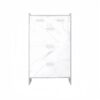 High Glossy Doors Shoe Rack 3 Doors Shoe Cabinet With 2 Drawers - Medium Gray - Image 8