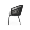 Outdoor Accent Chair With Rope Weave And Metal Frame (Set of 2) - Gray - Image 7