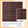 Wood Plastic Composite Deck Tiles (Set of 20), Sustainable Composite Decking Resist Rust, Water, Weather, Easy To Diy & Maintain, Ideal For Patios, Balconies, Rooftops - Mahogany - Image 8