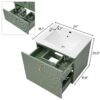 Wall Mounted Bathroom Vanity With 2 Drawers, Ideal For Small Bathrooms - Green - Image 7