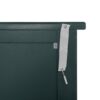 Hollow Carved 2 Door Accent Cabinet With Adjustable Shelf, Sideboard Buffet For Entryway, Living Room Or Bedroom - Blackish Green - Image 15