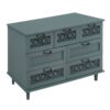 7 Drawer Cabinet, American Furniture, Suitable For Bedroom, Living Room, Study - Dark Green - Image 11
