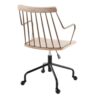 Preston - Farmhouse Adjustable Office Chair - Black / Antique Copper / White Washed - Image 3