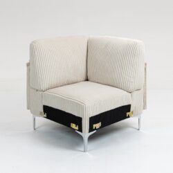 Modular Sectional Sofa Corner Seat, Middle Seat Module Couch - Beige