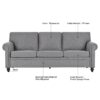 3 Seater Sofa - Gray - Image 13