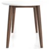 Ada - Mid-Century Modern Style Top Oval Dining Table - Brown / White - Image 14