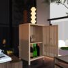 Bamboo Freestanding Storage Cabinet With Door And Shelf For Bathroom, Living Room, Kitchen - Natural / Natural Wood - Image 5