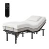 Adjustable Metal Bed Base With Head And Foot Incline, Anti Snore Feature, Wireless Control, Twin Long - Antique Black - Image 4