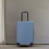 20" Carry On Luggage Lightweight Suitcase, Spinner Wheels - Blue - Image 3