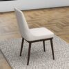 Kate - Mid-Century Modern Dining Chair (Set of 2) - Fabric - White - Image 8