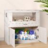 Guinea Pig Cages, Hamster Cage Wood With Independent Storage Cabinet, House For Rat Chinchilla With Guinea Pig Hutch And Bridge, Openable Top With Acrylic Sheets - Natural Wood - Image 7