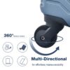 3 Piece Luggage Sets, Lightweight Suitcase With Two Hooks, Spinner Wheels, Tsa Lock, (20/24/28) - Blue - Image 29