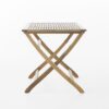 Blissique - Outdoor Foldable Wood Dining Table With Slat Design - Natural - Image 6