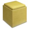 Rockwood - Cube Storage Ottoman With Tray - Dijon Yellow - Image 4