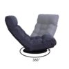 Adjustable Japanese Reclining Floor Chair Sofa With Metal Frame For Living Room & Balcony - Navy - Image 9