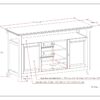 Amherst - TV Media Stand - Fog Gray - Image 11
