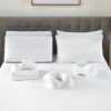 Comfort Care - King Size Hybrid Restful Nights Plush Mattress With Premium Comfort Bedding Pack - Black / White - Image 11