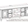 Connaught - Wide TV Stand - Antique White - Image 2
