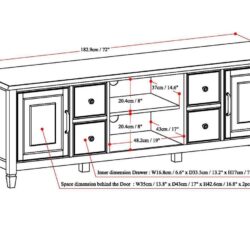 Connaught - Wide TV Stand - Antique White