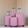 Luggage 4 Piece Lightweight Suitcase With Rotating Wheels, 24" And 28" With Tsa Lock, (16/20/24/28) - Pink - Image 2