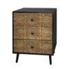 3 Drawer Cabinet, Suitable For Bedroom - Black - Image 7